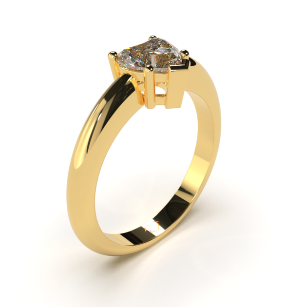 Anillo de compromiso en oro 18k "CLEAN HEART"