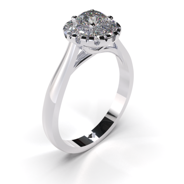 Anillo de compromiso en plata 925 "CLEO"